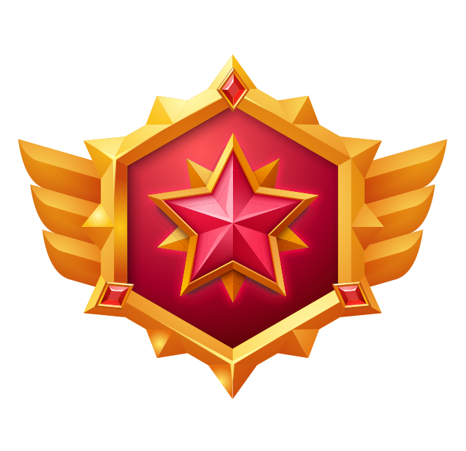 VIP Queen level badge